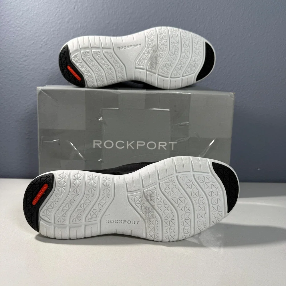 Rockport Total Motion Sport High Slip‎ Black White Sneakers CI3941 Womens 5 M